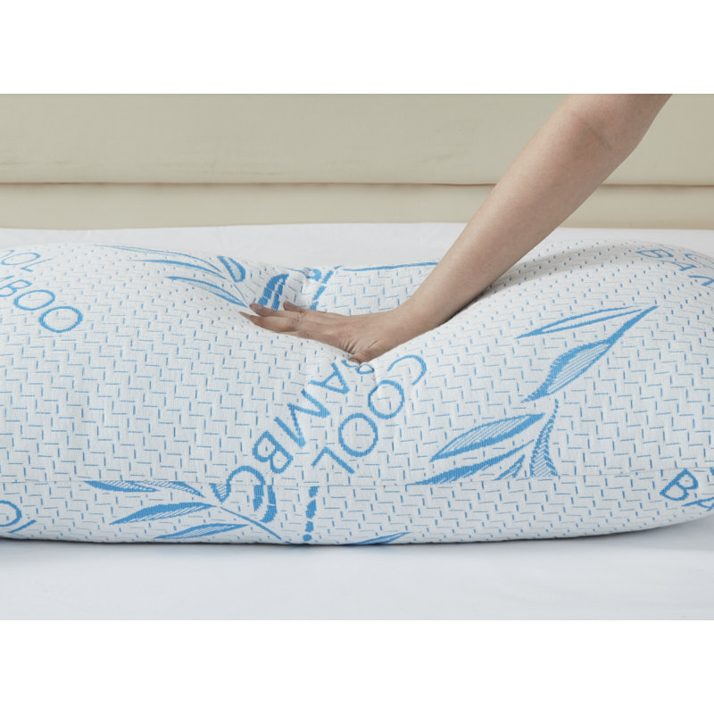 Kahlo Hypoallergenic, Adjustable Shredded Memory Foam Plush Support Pillow 2 Pack, King