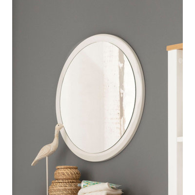 Ayanna Solid Wood Flat Wall Mirror