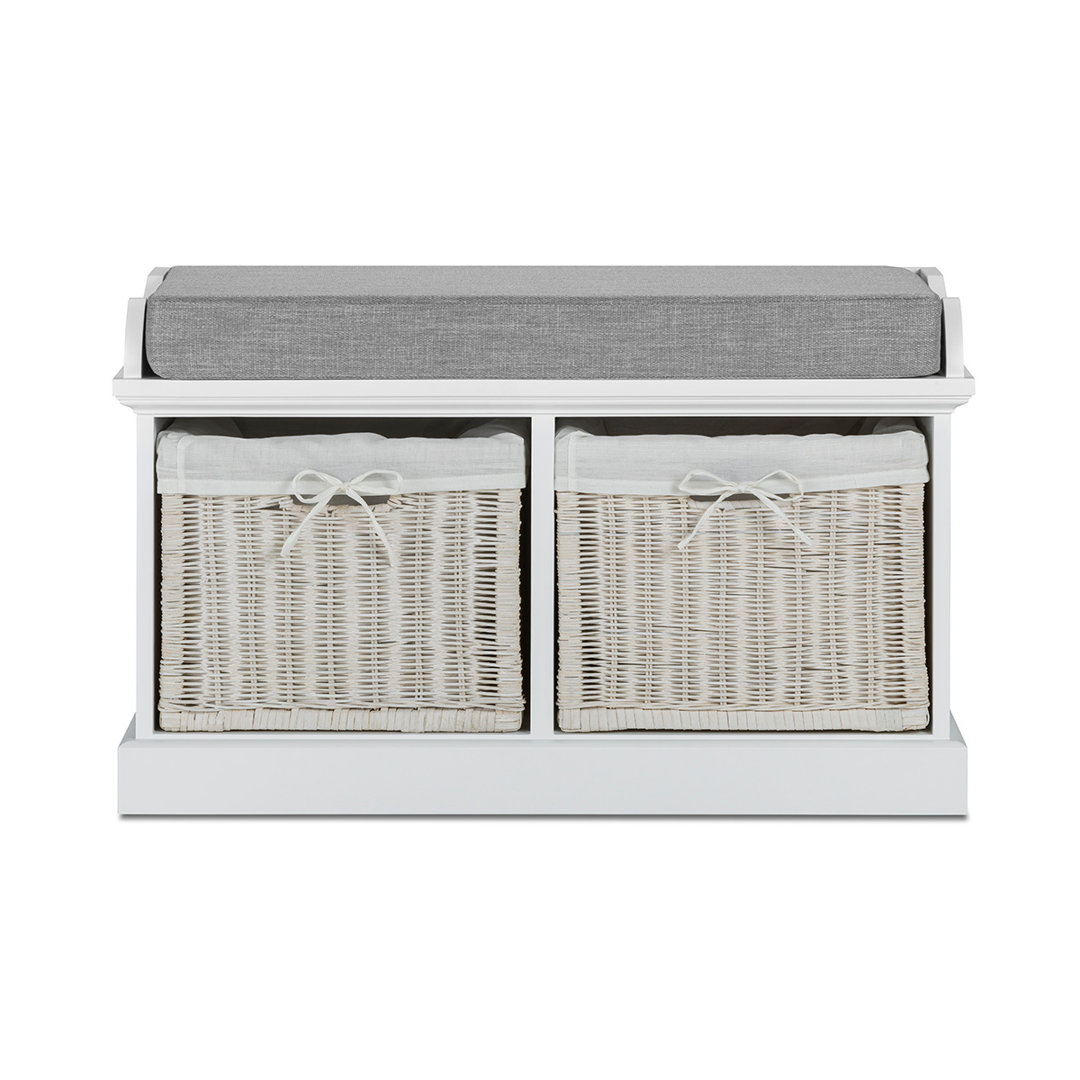 Bastogne Wood Storage Bench