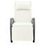 Deux chaises d'extérieur avec chaises réglables et table basse en beige - pour une utilisation confortable dans la cour et la piscine en acier galvanisé pour différentes hauteurs, cour, piscine et balcon-899603898