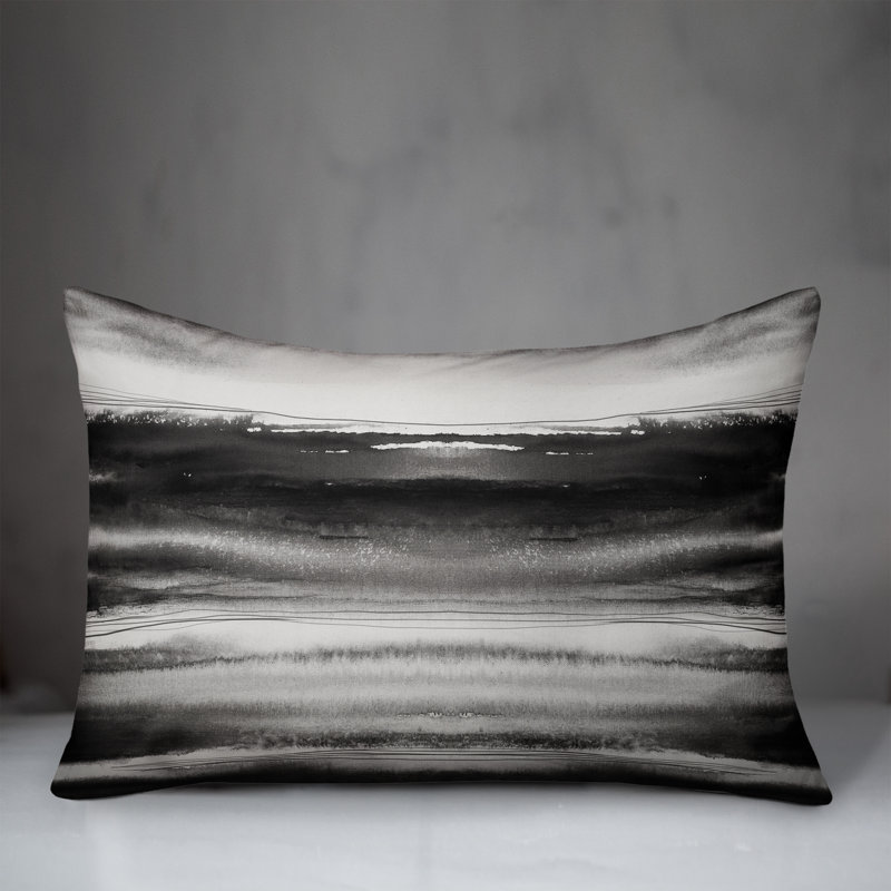  Housse et insert de coussin d'extérieur pour l'extérieur, Noir, Abstrait 2