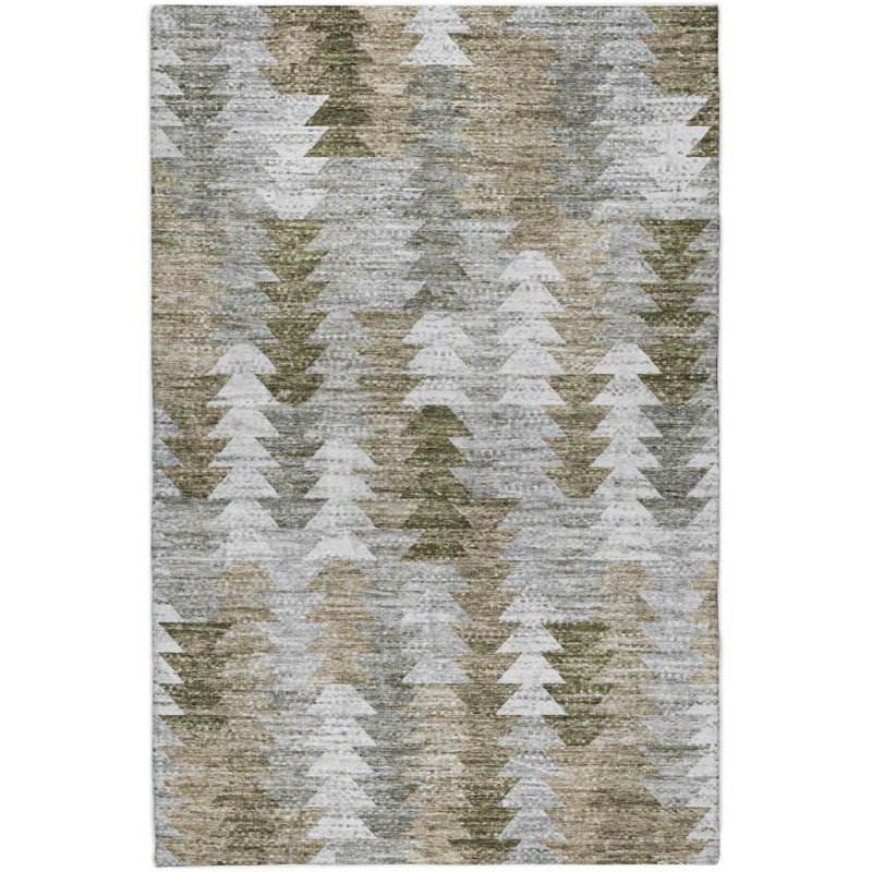Tapis à poil long de qualité supérieure lavable à la machine ADS632, Brown, 9' x 12'