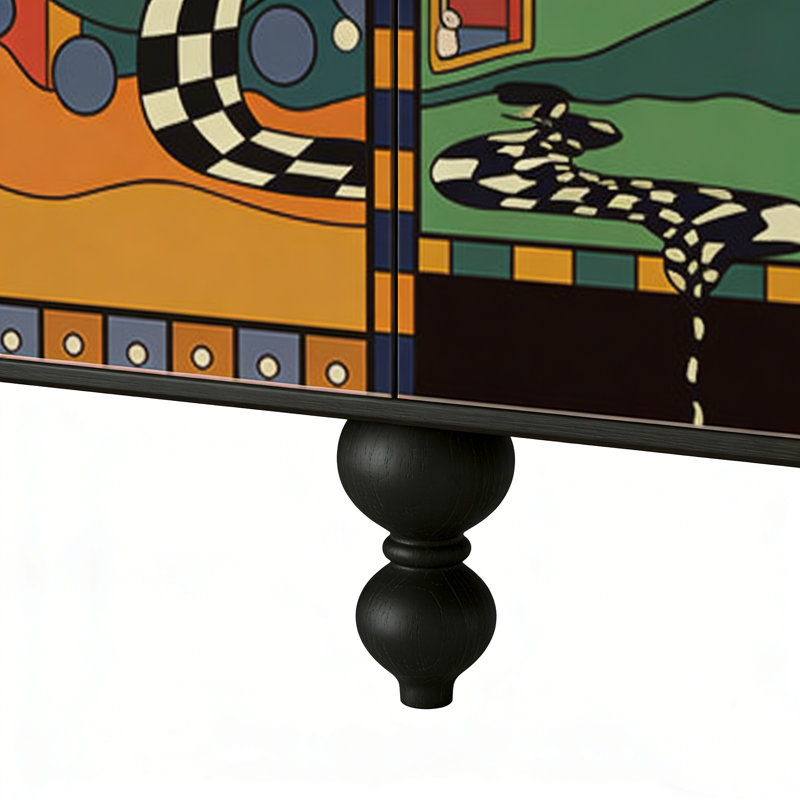 Buffet rétro Creative Design, H 70,87 po x l 55,12 po x P 15,75 po