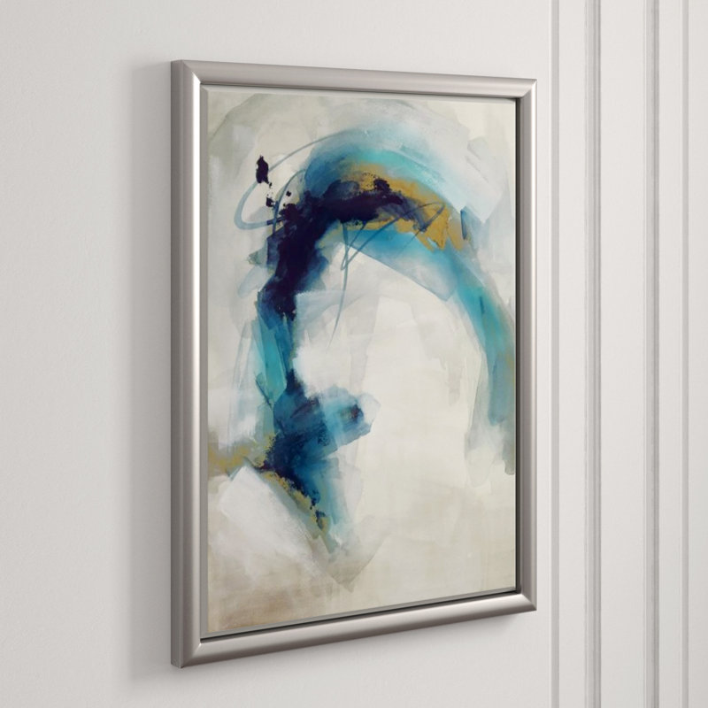 Flow Of Motion I Painting by Janice Sadler, Image Brush Gel, 40" H x 30" W