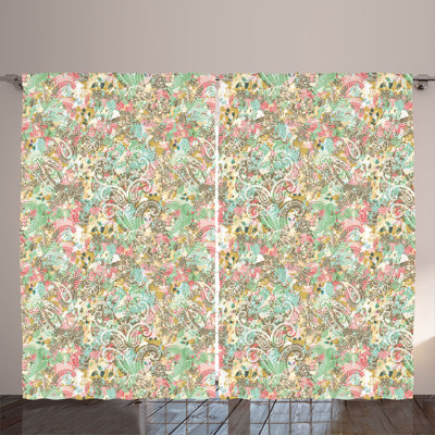 Semi Sheer Curtain Pair