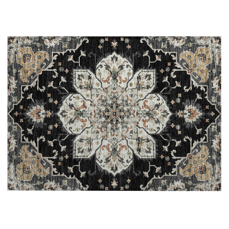 Tapis intérieur / extérieur Husby ACN2194 Global, Rectangle 1 pi 8 po x 2 pi 6 po