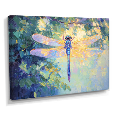Iridescent Wings Of A Dragonfly I - Libellule, art mural