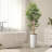 Artificial Tree in Geometric Pattern Planter Fake Bamboo Silk Tree (Plant Pot Plus Tree)-103593090