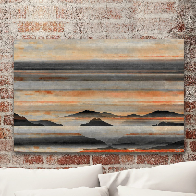 «Desert Mountains», reproduction d'art sur toile tendue, H 24 po x l 36 po x P 1,5 po