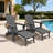 Dareona Pakkdiarie Folding Adirondack Chair with Cup Holder,HDPE Outdoor Chair with Comfort Ergonomic Seat for Patios,Lawn,Garden, Backyard Use-595965020