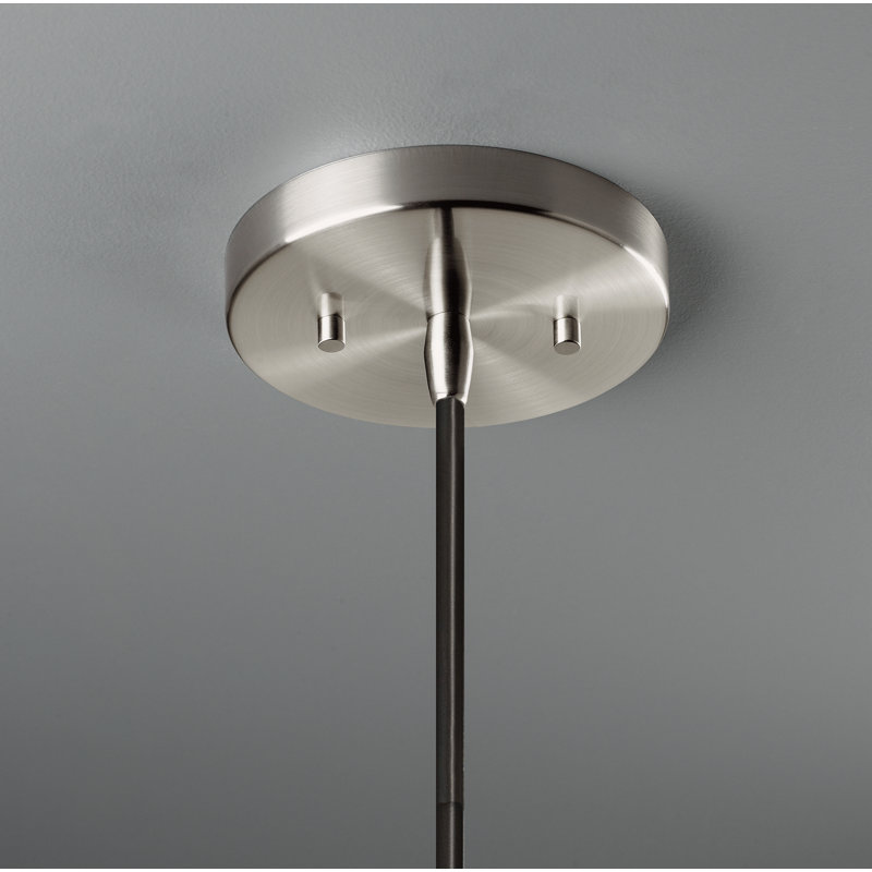 Logan 1 - Light Single Pendant, Polished Chrome, Muted Yellow