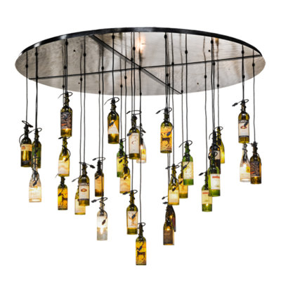 Luminaire suspendu en grappe 30 lumières Anikha