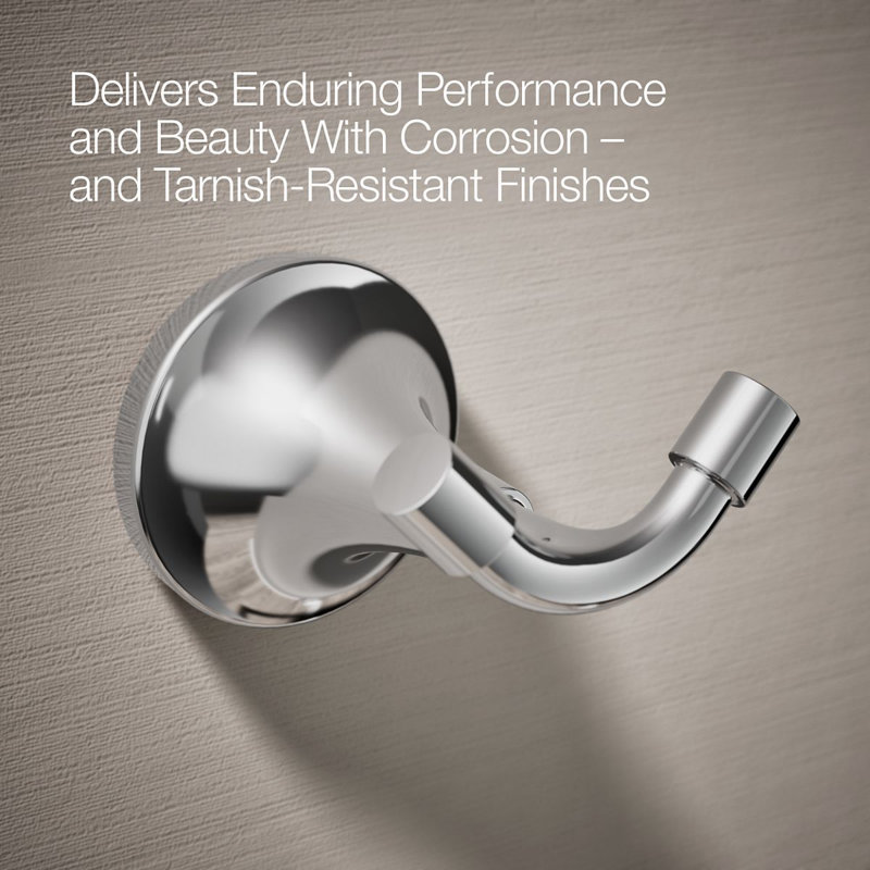 Tone Wall Mounted Robe Hook, Polished Chrome