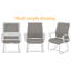 Chaise de bureau Minimalist Modern - Structure en métal-1865092245-1865092244
