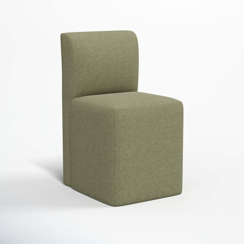 Mendy Upholstered Dining Chair, Zuma Laurel Textured Linen