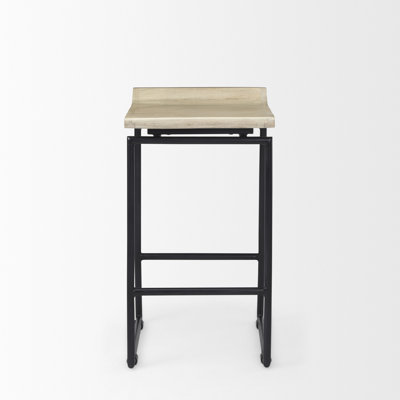 Tabouret de bar et de bar en bois de manguier massif Barlow