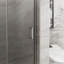 Porte de douche pliante en verre sans cadre 34 po x 72 po avec base en acrylique, verre trempé transparent de 1/4 po, pliable-111607757