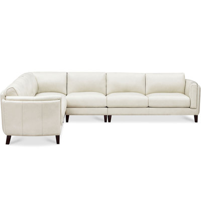 Natchez L-shaped Leather Sectional