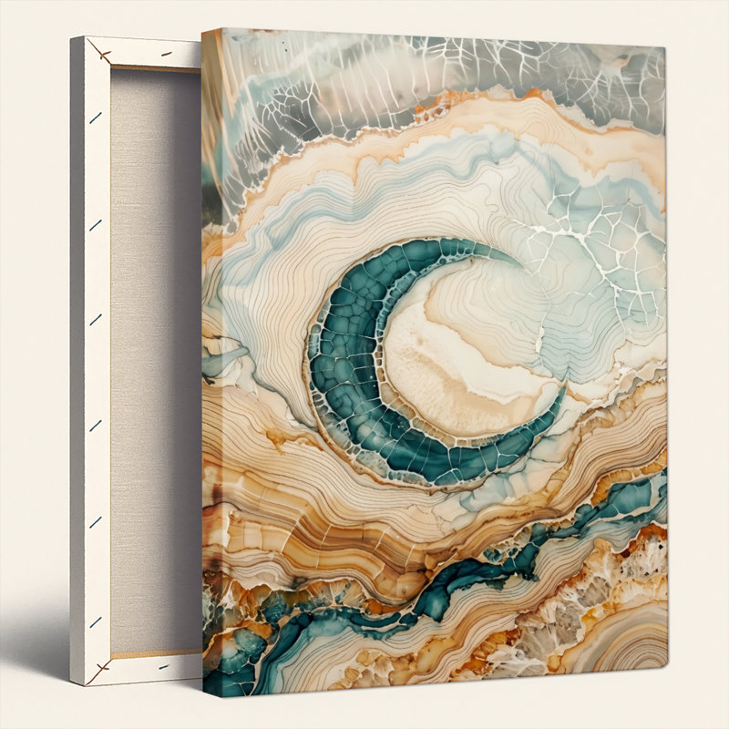 Ensemble de 1 tableau sur toile à motif de marbre, H 30 po x l 20 po, Wrapped Canvas