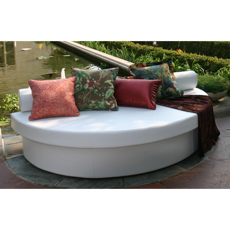 ClubNow Outdoor 4 - Seat Patio Daybed, Taupe Weave