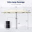 396.2cm X 198.1cm Rectangular Market Parasol-888690549