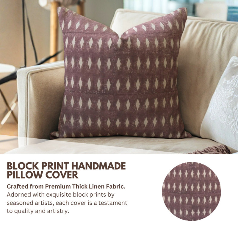 Linen Square Pillow Cover, Square, 18" x 18"