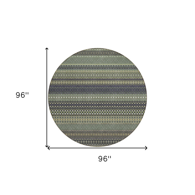 Tapis intérieur rond 8 po Sage