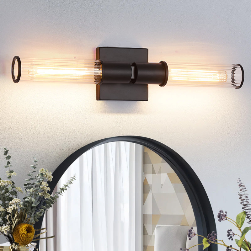 Luminaires de meuble-lavabo pour salle de bain à 2 lumières