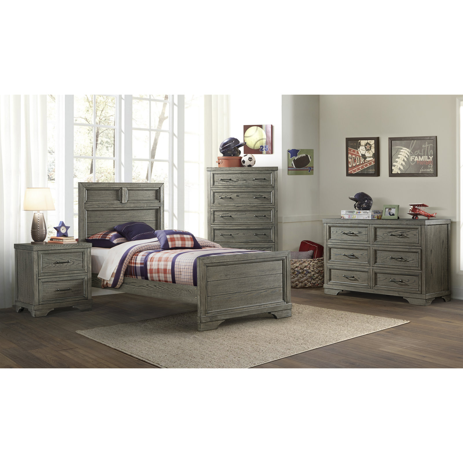 Danbury 36" Dresser, Brushed Pewter