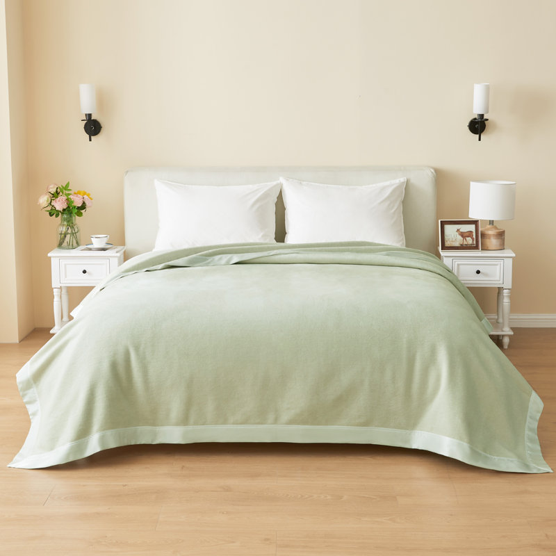 Plaza Blanket, 92" W x 106" L, Sage