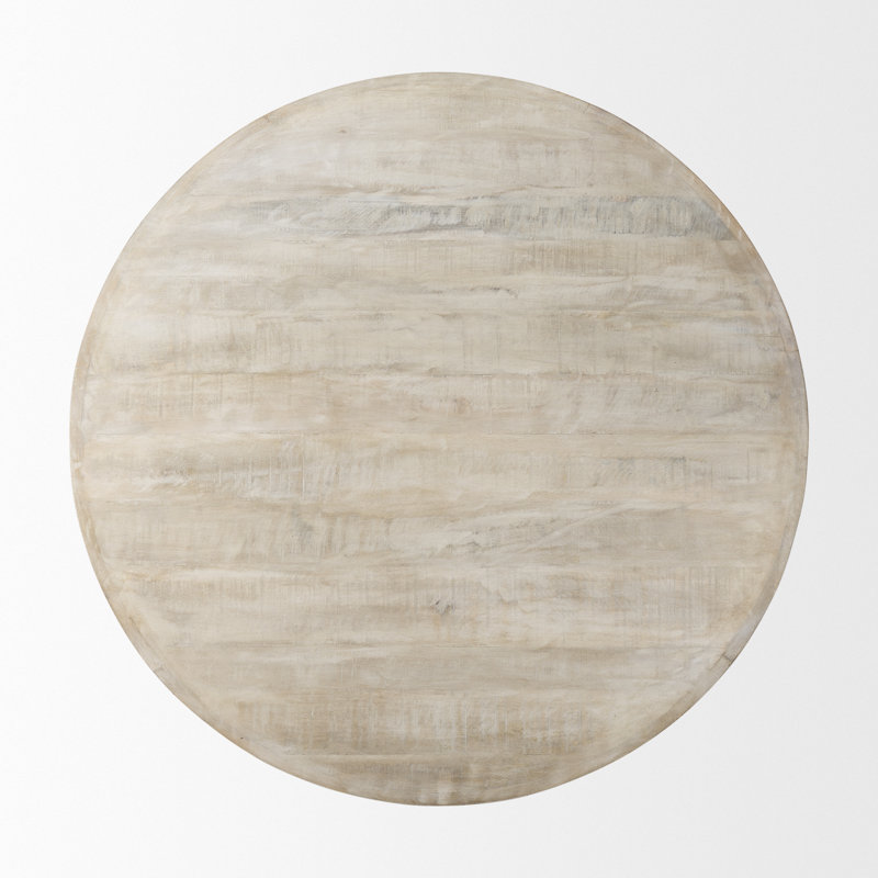 Loleta Solid Wood Single Coffee Table, 16" H x 48" L x 48" W, Beige