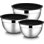 6-piece Stainless Steel Mixing Bowl Set With Airtight Lids