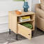 Armoire de chevet en rotin japonais