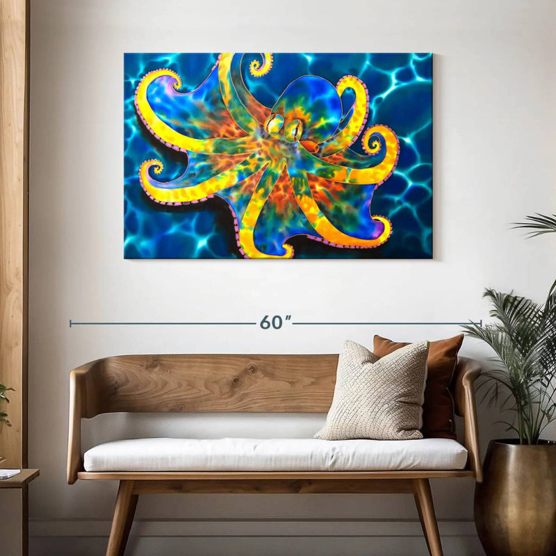 Brampt Caribbean Octopus, 30" H x 45" W