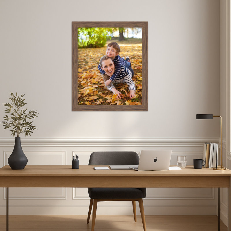 Cadre photo étroit brun moyen pia, 20 x 24
