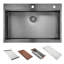 Évier de cuisine encastré 36 pouces en acier inoxydable 36 po x 22 po encastrable 36 po x 22 po avec accessoires