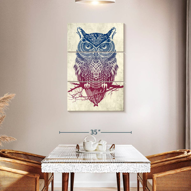 Brampt Warrior Owl, 45'' H x 28'' W