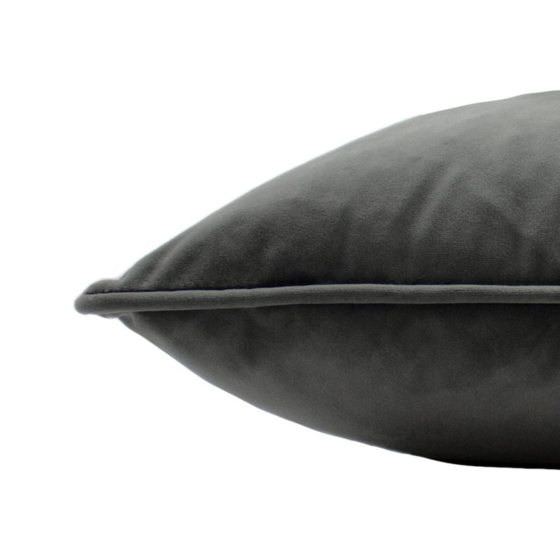 Saville Hortus Square Scatter Cushion, Charcoal, Feathers