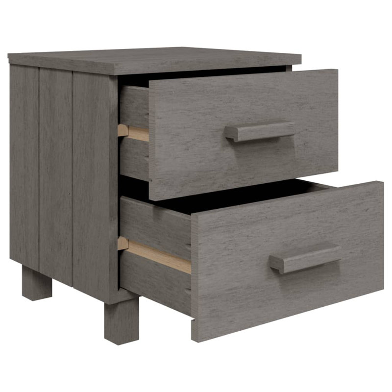 Gwendy 40cm W Bedside Table, Light Grey