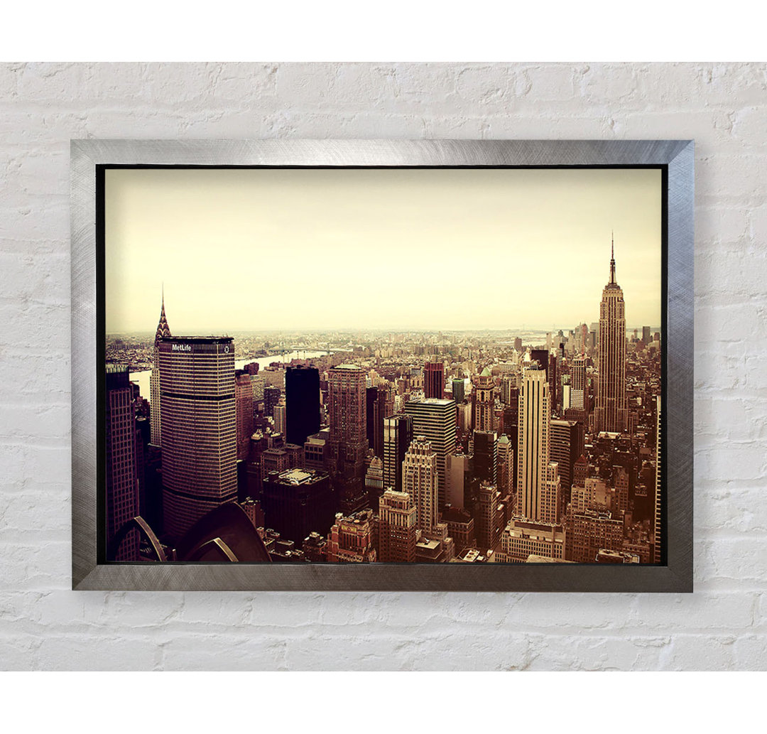 Empire State Building Retro - Druck