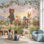 Papier peint animaux fantaisistes, bicyclette, forêt-946842921-946842934