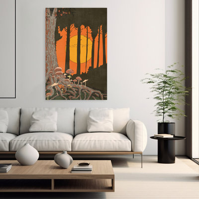 Art mural forêt d'automne