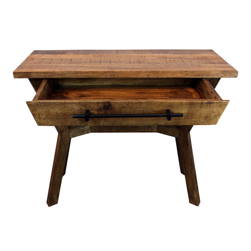 Console en bois massif 36 po avec tiroirs 36 po