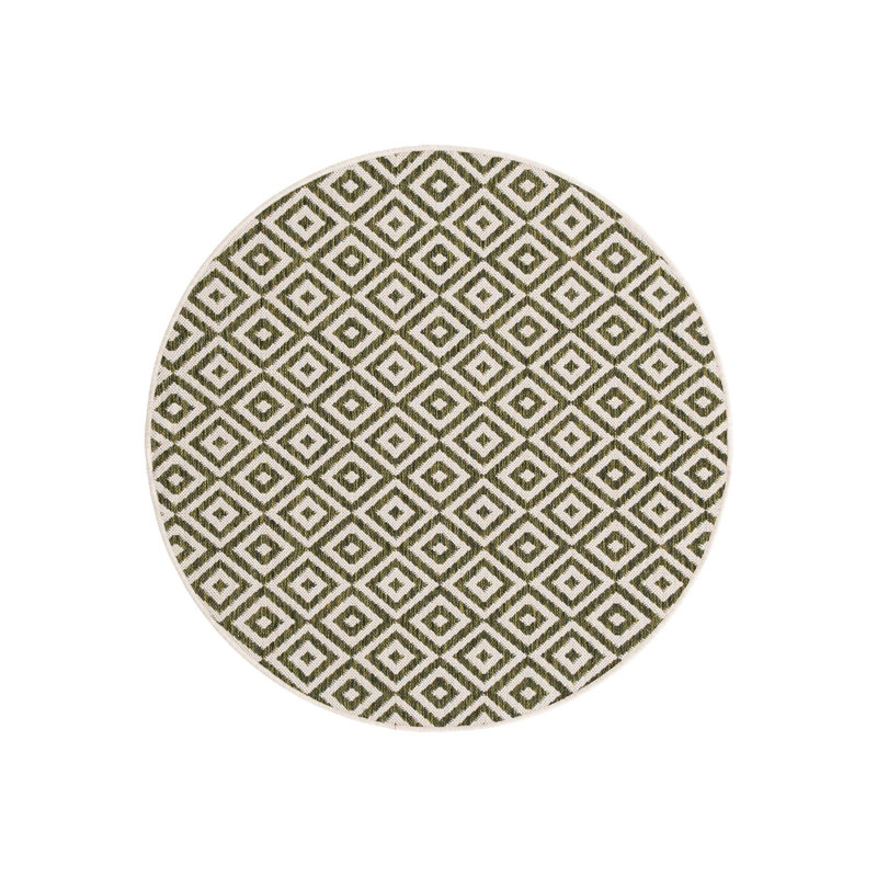 Tapis intérieur / extérieur Jill Zarin Costa Rica, Rond 4 pi 1 po