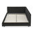 Queen Size Upholstered Tufted Bed Frame, Sofa Bed Frame With Comfortable Backrest And Armrests, Queen Size Bed For Bedroom, Living Room,Velvet, BLACK-712154663-712154657