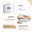  Ventilateur de plafond encastré classique à 3 pales en bois massif 52 po sans lumières Sofucor Rachel, blanc / beige-1114598816