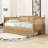 Wooden Daybed with 2 Drawers and Slats-116132811-116132809