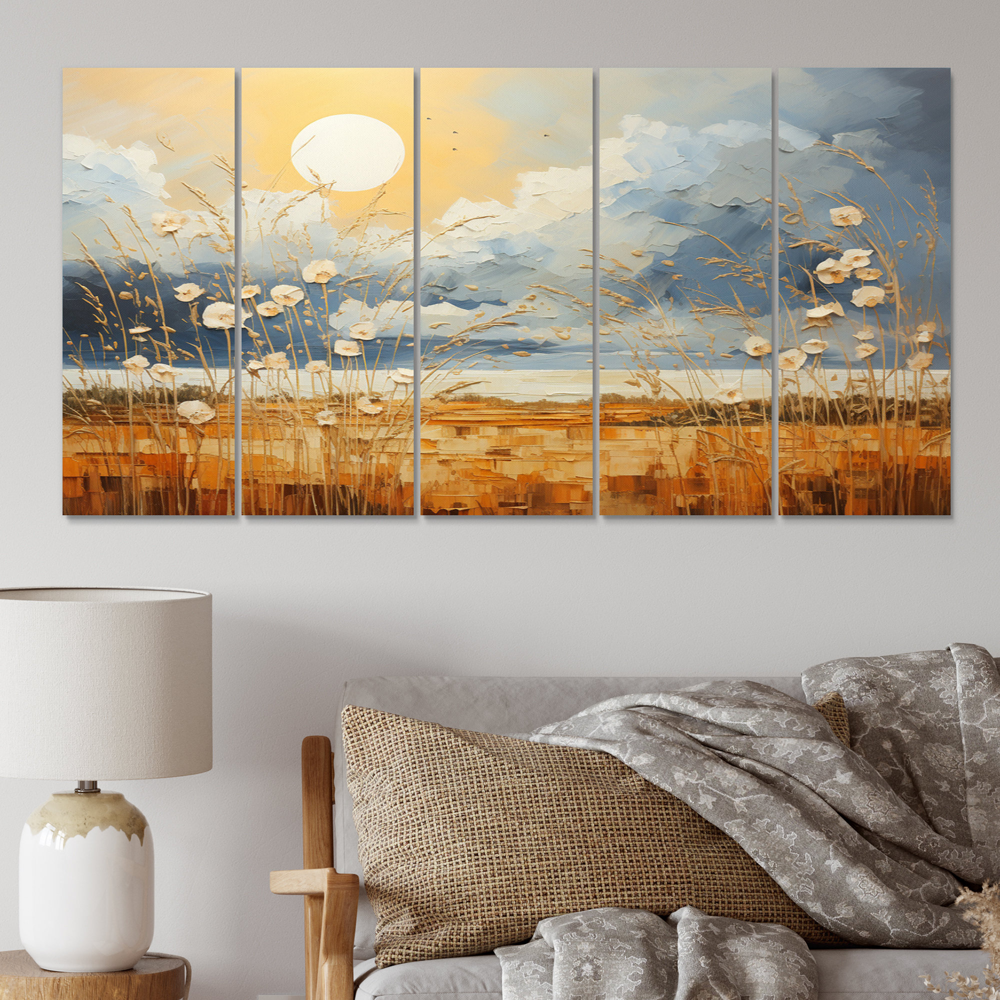 Red Barrel Studio® Clouds Prairies Collages IV - Landscapes Metal Wall ...