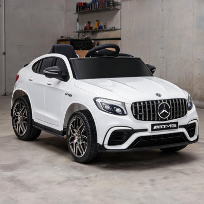 Remote Operation Ride-On Cars in White, 45.2 x 27.5 x 21.8 in, with Practical Control, Pp and Steel
