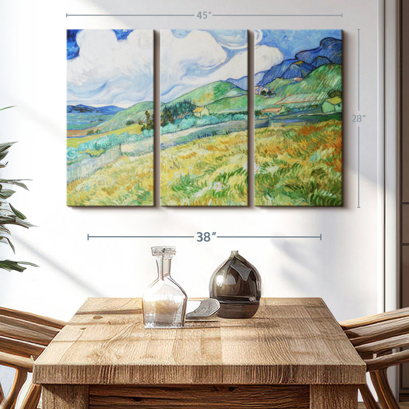 "Paysage de Saint Remy" sur toile, H 45 po x l 28 po